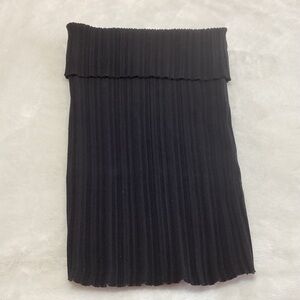 & Other Stories Off-the-shoulder Knitted Tube Top Black Eur M (US 6-8) Ribbed